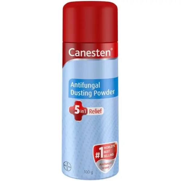 Canesten Antifungal Dusting Powder | For Skin Irritation, Redness, Itching, Prickly Heat & Fungal Infection